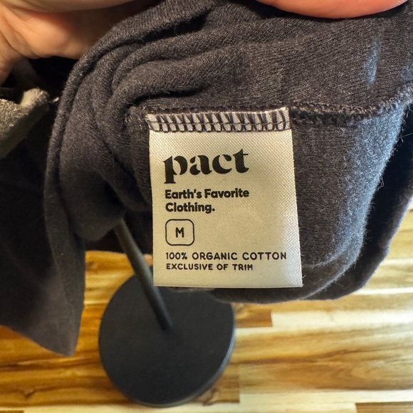 Pact Organic Cotton Tank Top M Gray Sleeveless Knit Shell Basic Layer - Picture 4 of 8